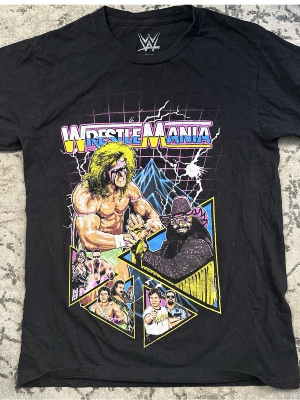 WWE WrestleMania Black Graphic Tee - Vintage